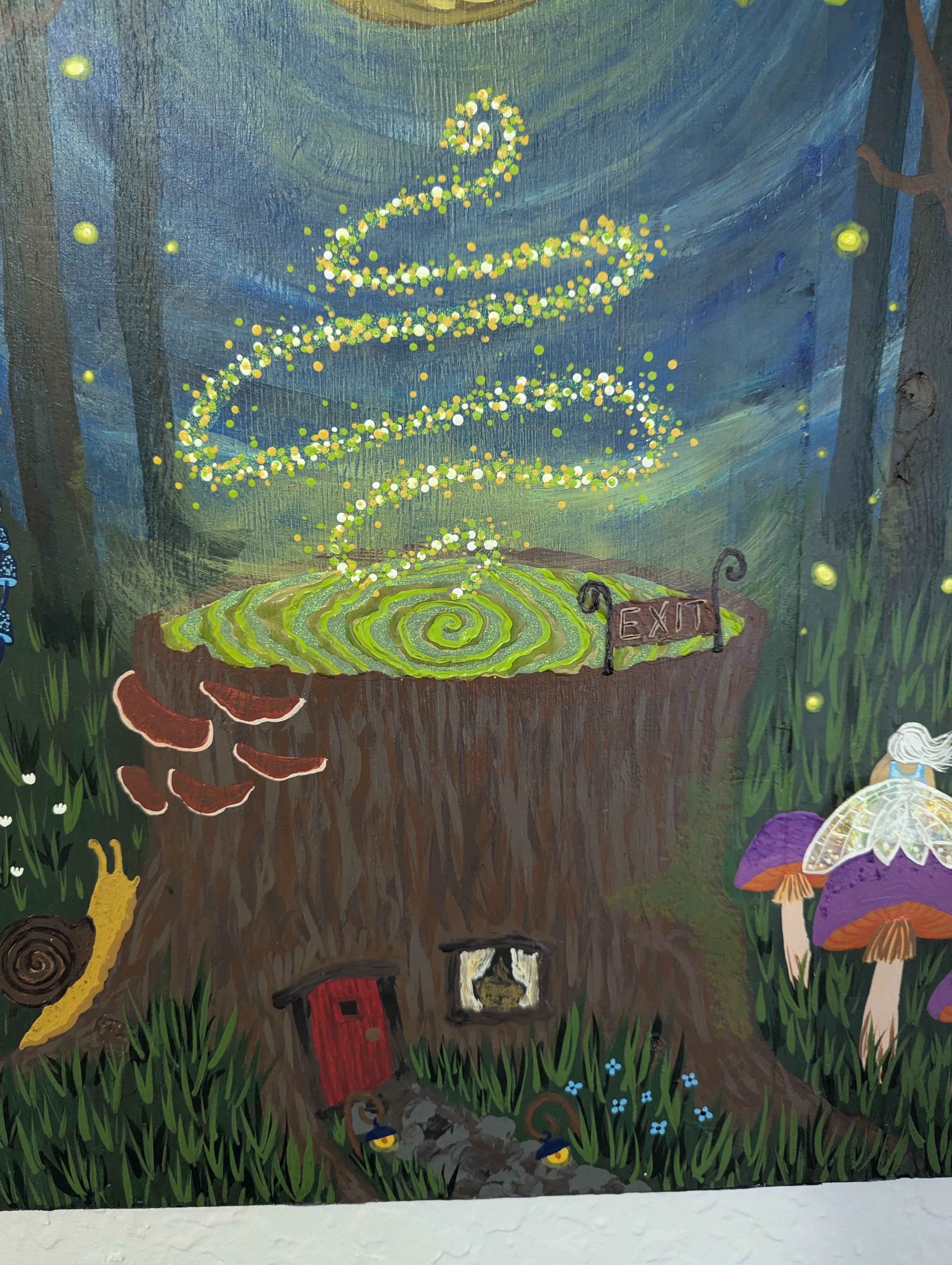 The Wayfinder wall art displayed on a wall