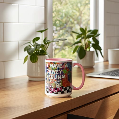 Dear Me, Trust it Mug – Colorful Ceramic Coffee Mug, 11 oz & 15 oz